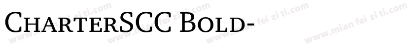 CharterSCC Bold字体转换